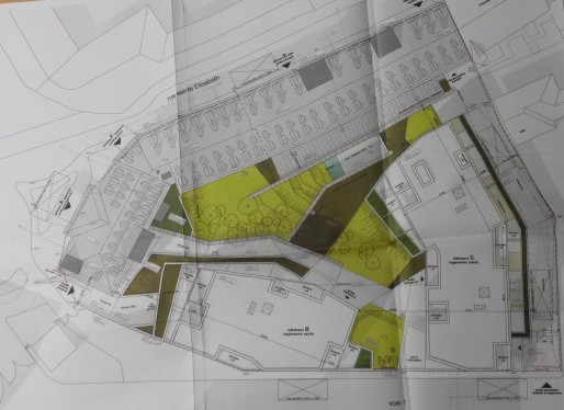  Le plan de rénovation et de construction du site des Diaconnesses. (Photo : CG / Rue89 Strasbourg / cc)