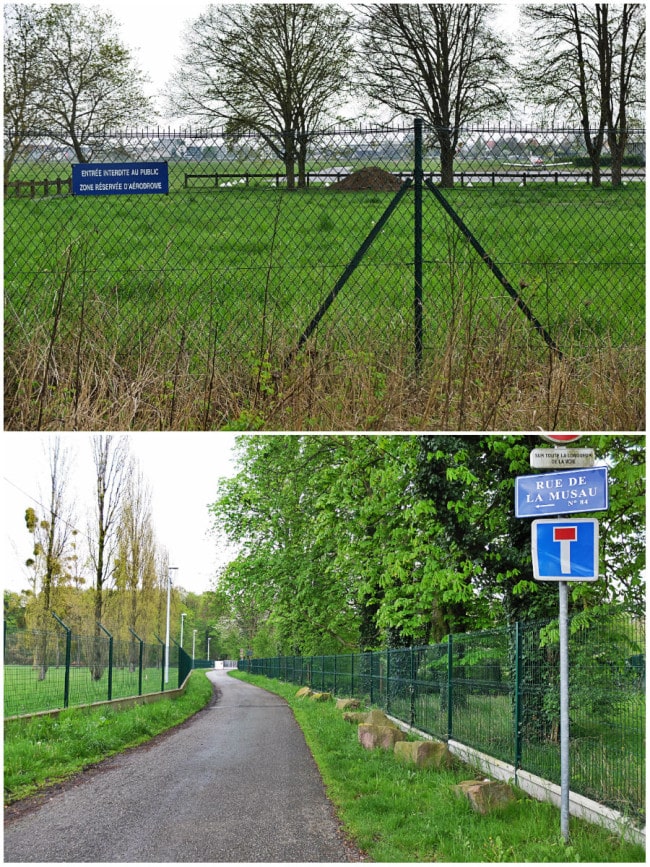 L'aérodrome et la zone de captage d'eau potable du Polygone, au sud de la Musau (Photos MM / Rue89 Strasbourg)