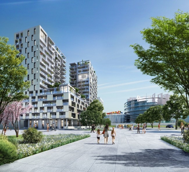 Les logements et services doivent assurer une "mixité de fonctions" au futur quartier d'affaires de Strasbourg (doc remis / Altarea Cogedim)