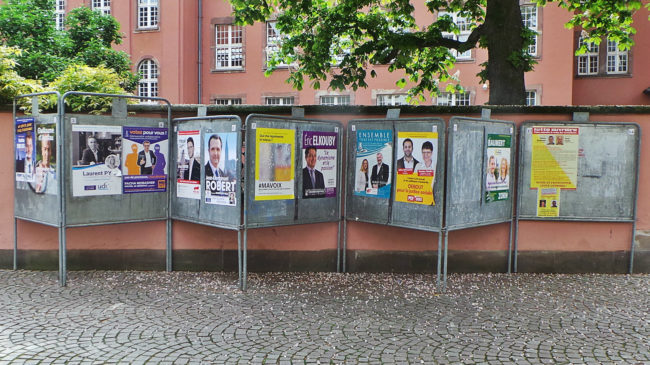 14 candidats pour un siège de député pour un an (photo Judith Durepaire / Rue89 Strasbourg)