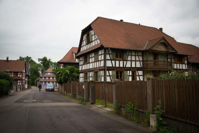 Au centre du village de Souffelweyersheim (Photo : FL / Rue89 Strasbourg)
