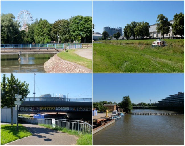 Du Marais au Wacken, barrages et pont sur le canal de la Marne-au-Rhin (Photos MM / Rue89 Strasbourg)