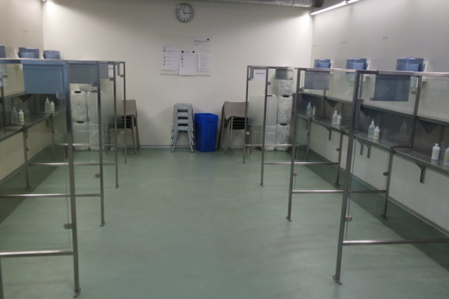 La salle d'injection peut accueillir une dizaine d'usagers à la fois (Photo DL/Rue 89 Strasbourg/cc)