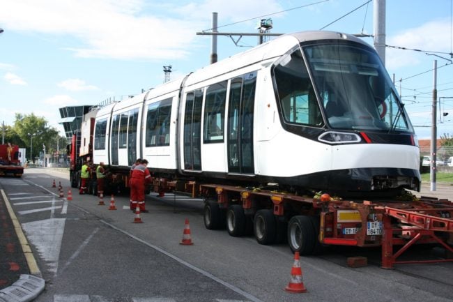 Le nez du nouveau tram avait fait l'objet d'un vote public en 2014 (Photo CTS)