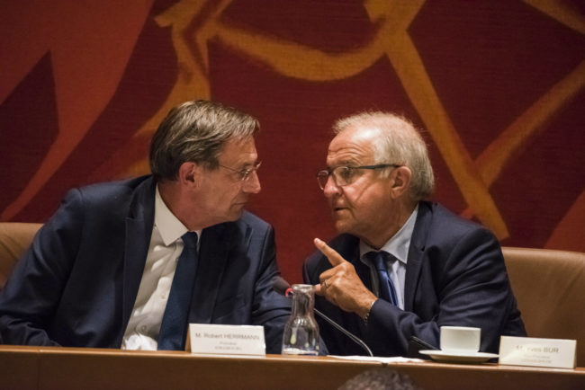 La co-gestion entre Yves Bur et Robert Herrmann s'est jusqu'ici passée sans désaccord majeur (photo Pascal Bastien)