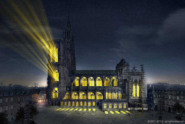 Le spectacle cherche à mettre en valeur les bâtiments qui lui servent de support. (ACTLD)