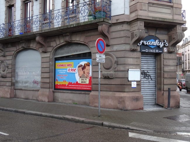 Les deux Franky's Diner (ici rue de Molsheim) resteront des restaurants... pour une autre ambiance. (Photo EB / Rue89 Strasbourg)