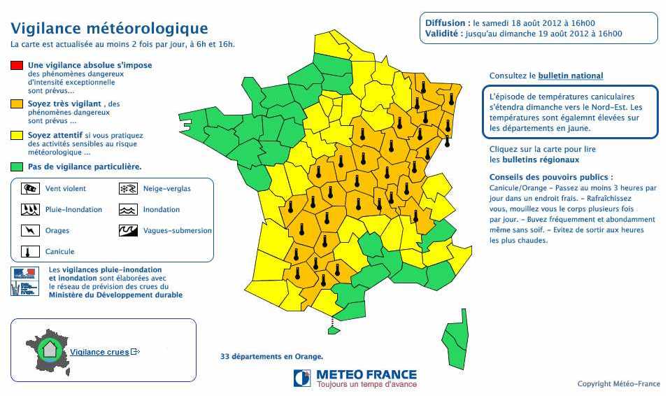 Canicule : l’Alsace passe en vigilance orange