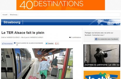 Le TER Alsace tourne à plein régime