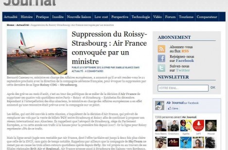 Suppression du Roissy-Strasbourg : Air France convoquée par Cazeneuve