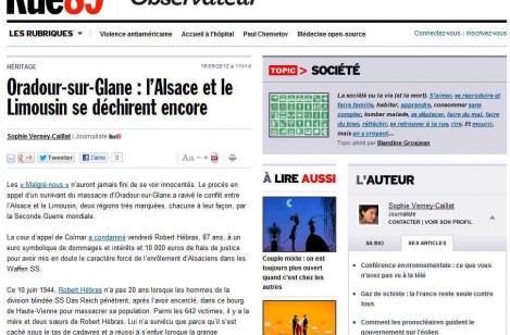 Oradour-sur-Glane : l’Alsace et le Limousin se déchirent encore