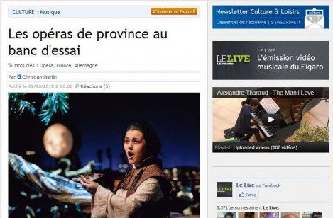 L’Opéra de Strasbourg est dans le « trio de l’excellence » selon Le Figaro