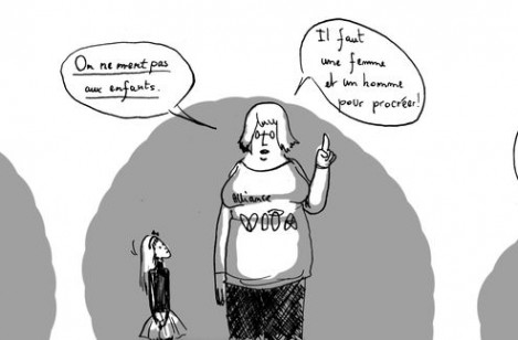 Une maman, un papa, ne mentons pas aux enfants…