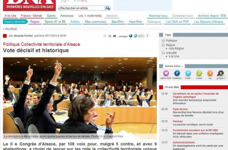 108 voix pour le Conseil d’Alsace, les socialistes strasbourgeois ont voté contre