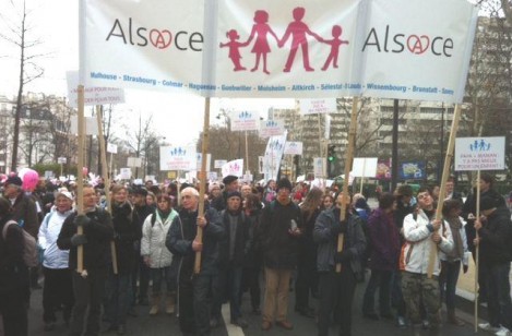 La marque Alsace défile contre le mariage pour tous