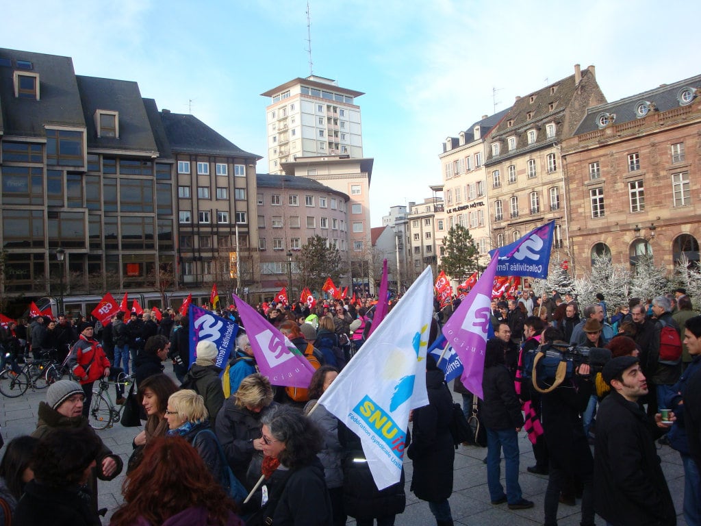 Grève dans la fonction publique jeudi et manifestation à Strasbourg