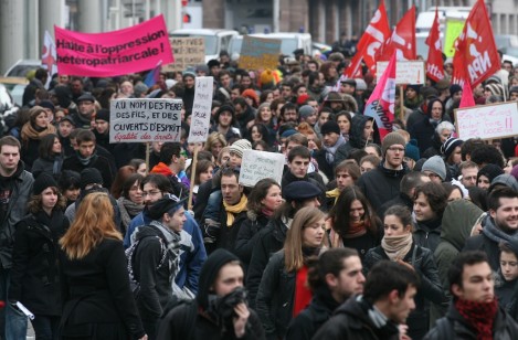 [Diaporama] La manif pro-mariage pour tous a rassemblé 5000 personnes à Strasbourg