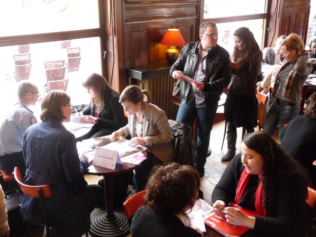 Café de l'emploi, en janvier 2013 au Café Brant (doc remis)
