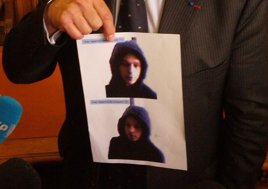 Michel Senthille, procureur de la République, diffuse la photo du suspect (Photo PF / Rue89 Strasbourg)
