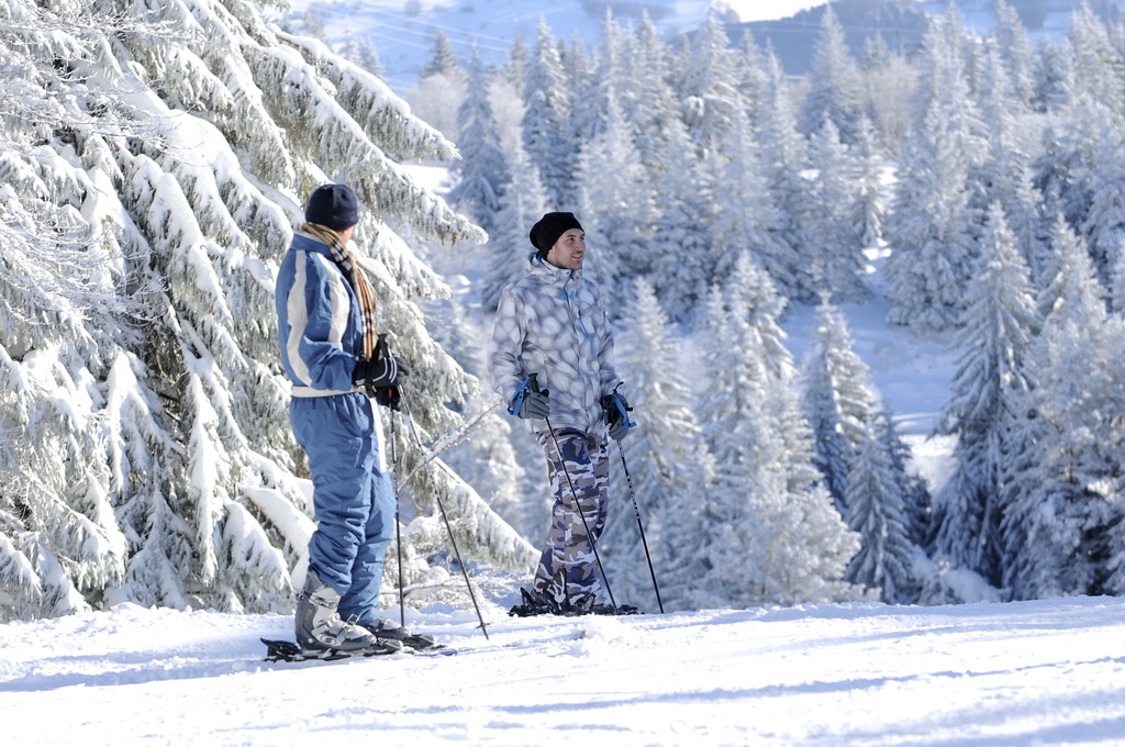 Skieurs au Lac Blanc / Documents remis/ Lac Blanc