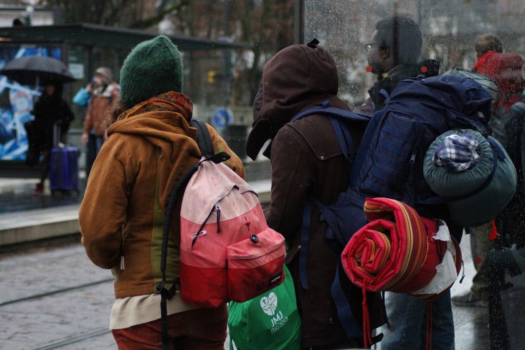 20 000 jeunes arrivent le 28 décembre à Strasbourg, tous seront logés entre l'Alsace et le Bade-Wurtemberg. (Photo JR / Rue89 Strasbourg)