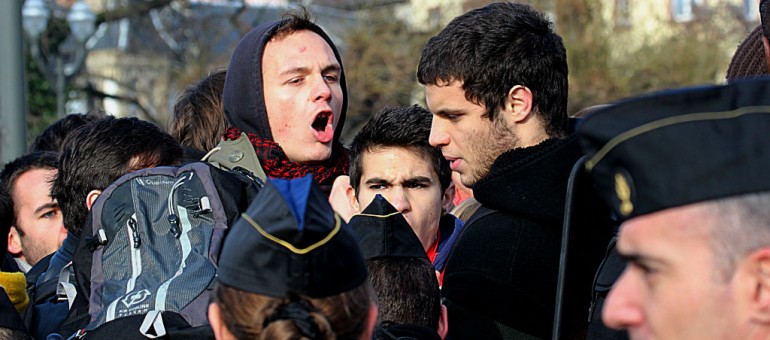 Les photos de la manif anti-Hollande jeudi devant le Palais U