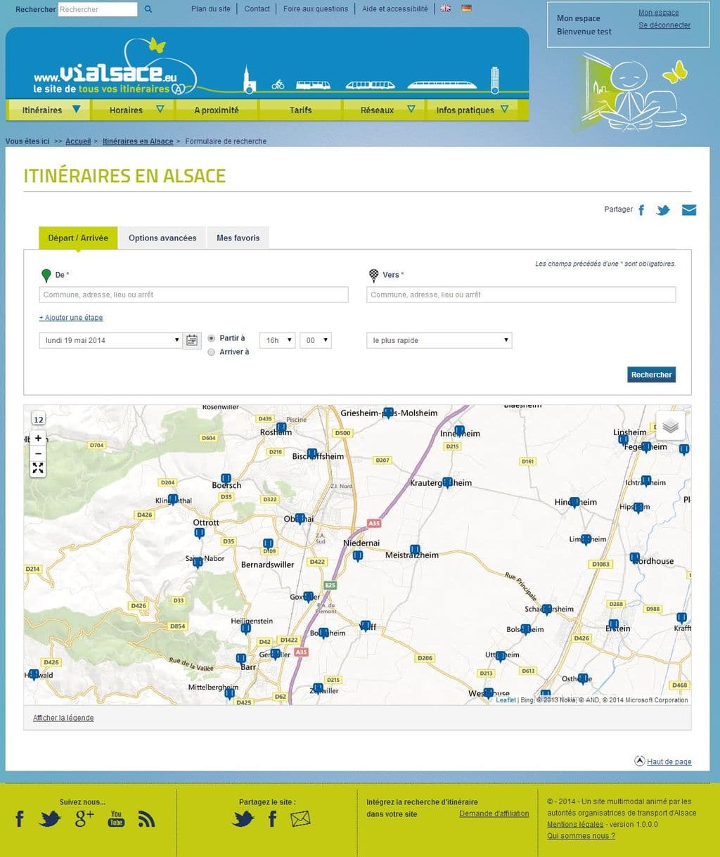 capture d'écran du site Vialsace.eu