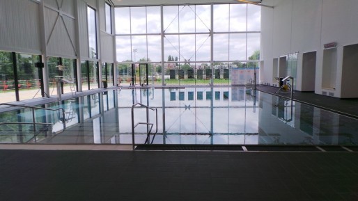 Le petit bassin a vocation à accueillir l'aquagym et l'aquabike ainsi que les activités récréatives. (Photo PF / Rue89 Strasbourg / cc)