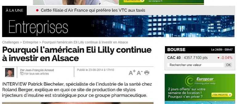 Pourquoi Lilly investit 20 millions d’euros en Alsace