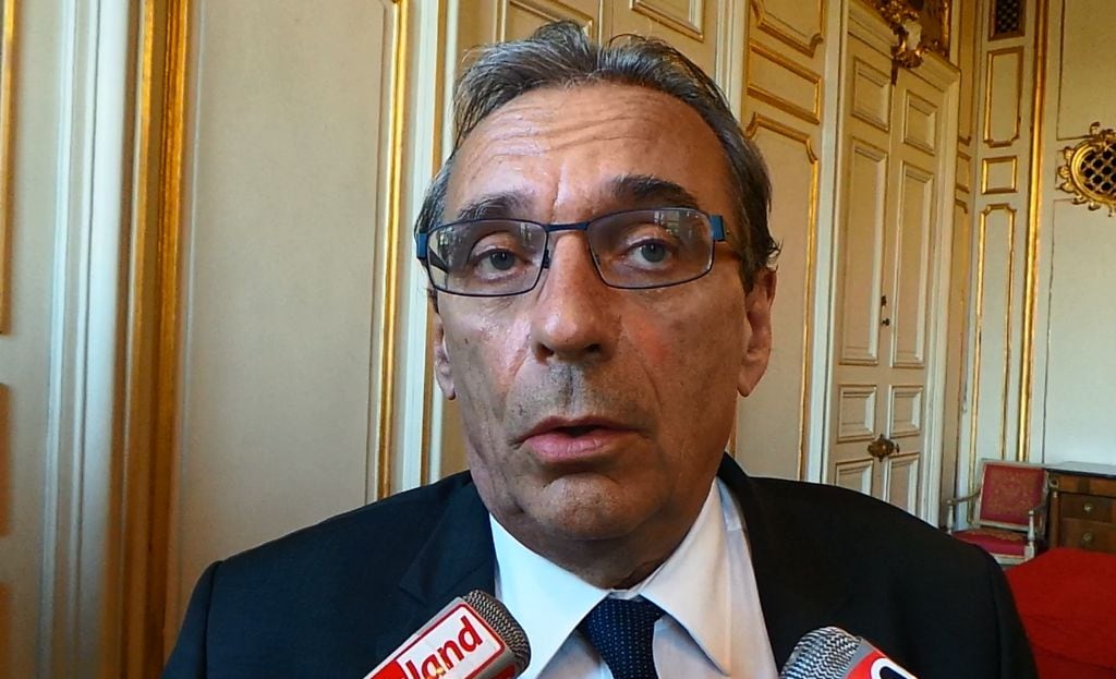 Roland Ries en interview à l'Hôtel du Préfet (Photo PF)