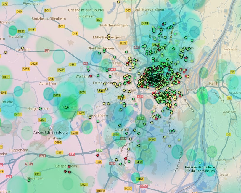 86% des logements proposés dans le secteur de Strasbourg sont des appartements.