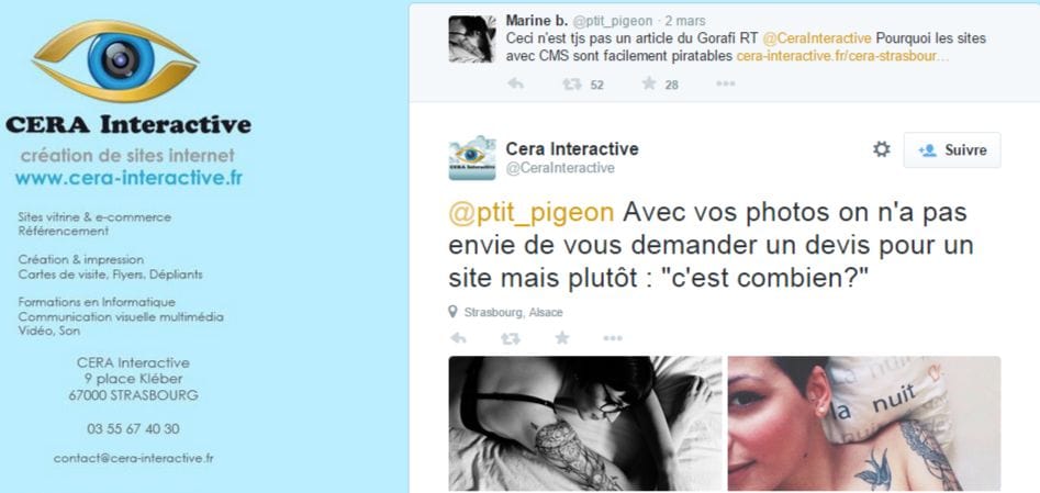 L’agence de com’ Cera Interactive se tire une balle dans le pied sur le net