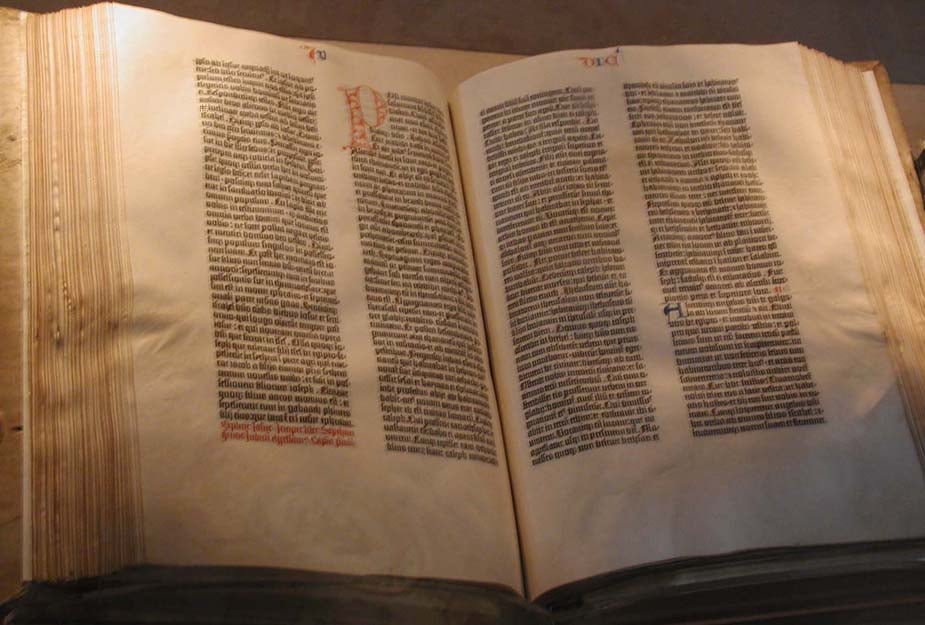 La Bible de Gutenberg (Photo Wikimedia Commons / cc)