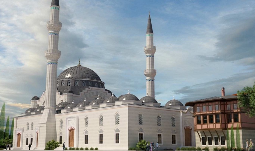La mosquée a été confiée à l’architecte turc Muharrem Hilmi Senlap, déjà auteur des plans de la mosquée centrale de Tokyo. (doc remis)