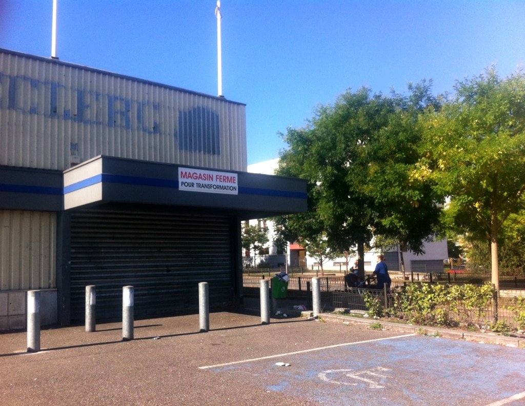 Un Carrefour City devrait ouvrir ses portes en octobre. (Photo : OG/Rue89 Strasbourg)