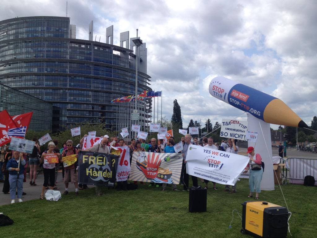 Mobilisation contre le traité de libre-échange samedi à Strasbourg