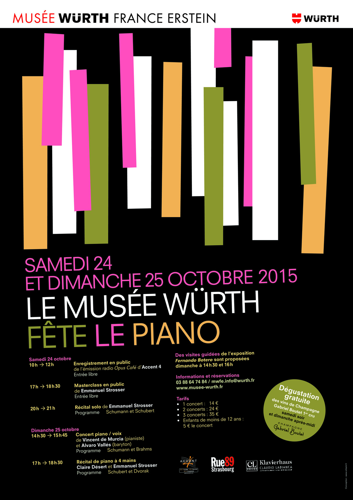 Gagnez des invitations pour le festival de piano du Musée Würth