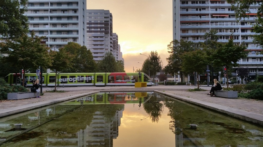 L'extension du tramway vers Kehl, ici à l'Esplanade, reste le projet majeur de l'Eurométropole pour 2016 (Photo Eric S67 / FlickR / cc)