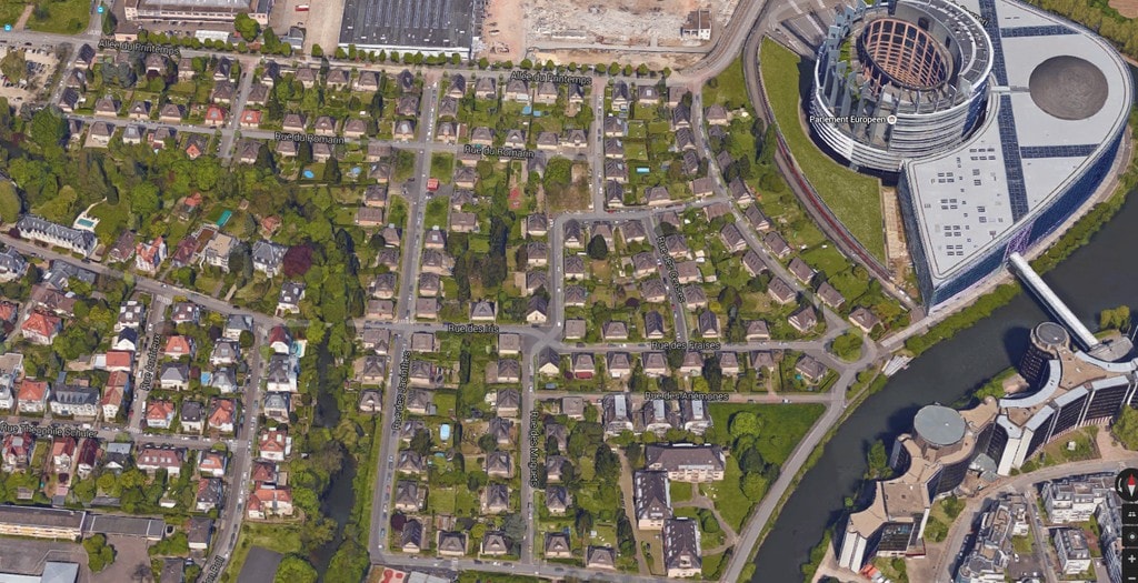 La cité Ungemach, un emplacement de choix pour des pavillons très agréables (Photo Google Maps)