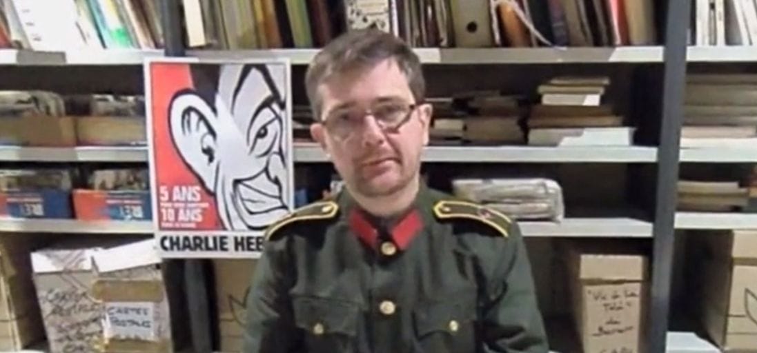Charb dans une campagne d'abonnement à Charlie Hebdo (Pyramide Distribution)