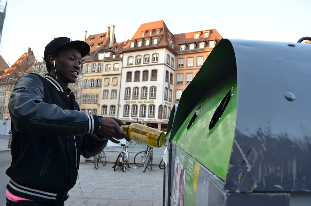 Les nouveaux conteneurs doivent être incitatifs, selon leurs promoteurs (Photo : BW / Rue89 Strasbourg)