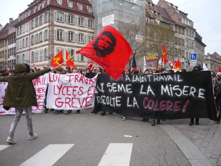 Manifestation étudiante contre la loi travail mercredi