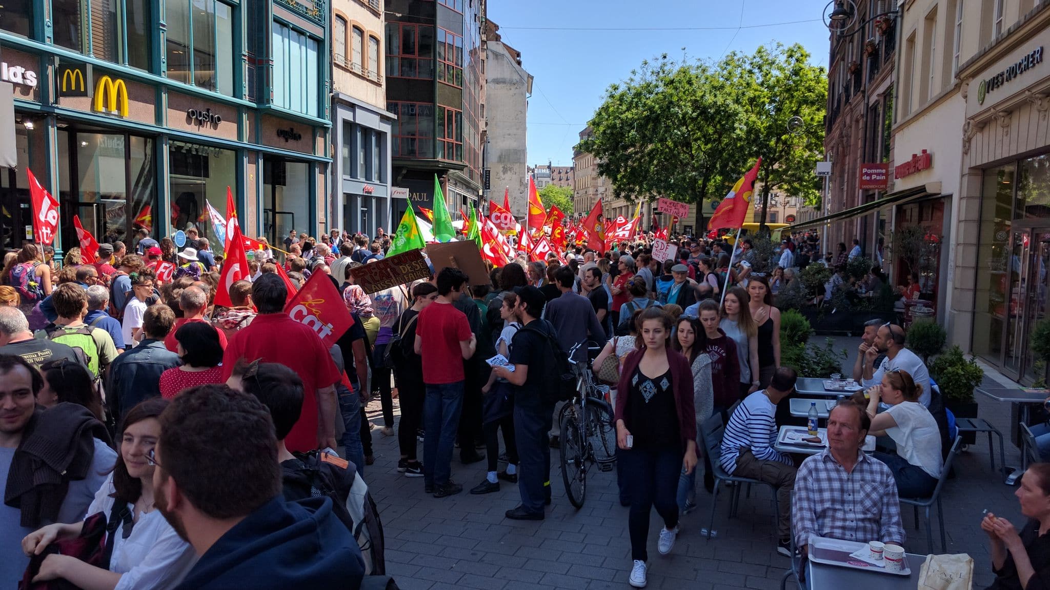 8e manifestation contre la Loi Travail (Photo PF / Rue89 Strasbourg / cc)