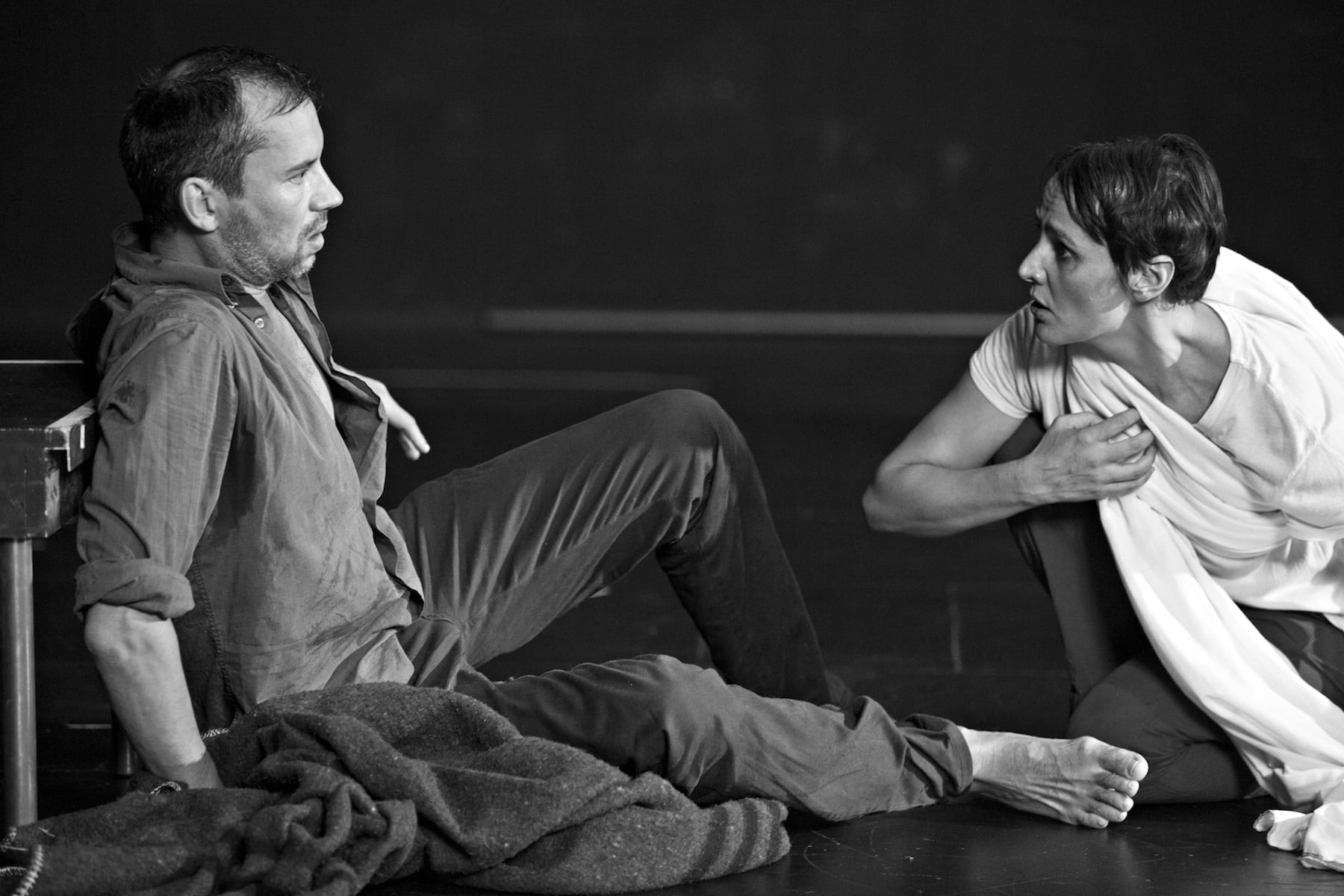 Cécile Garcia Fogel et Vincent Dissez en répétitions (Photo Fernandez Jean-Louis)
