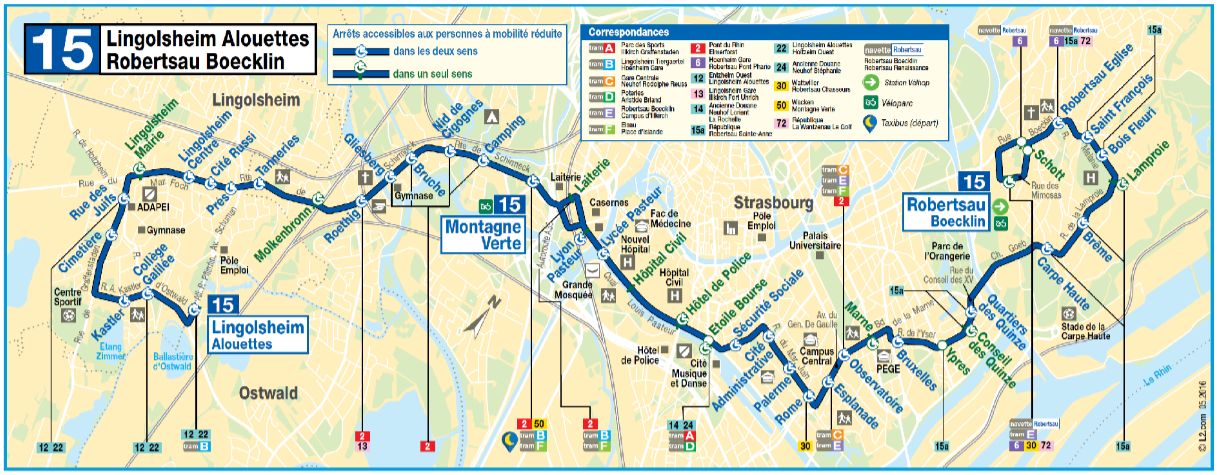 La ligne 15 sera la première à être transformée en "ligne structurante" (doc Eurométropole / CTS)