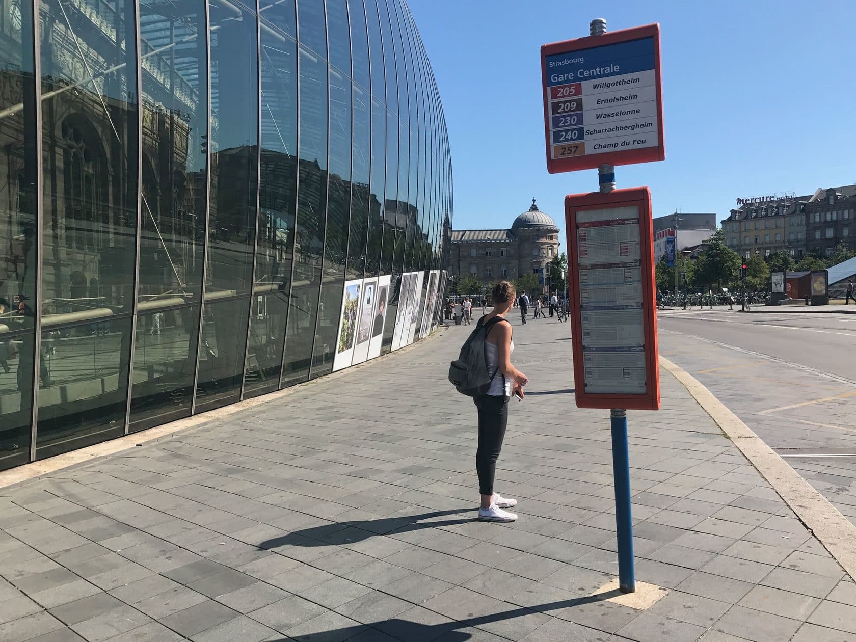 La fréquence des bus, et notamment celle des bus de la ligne G, sera abaissée mardi (Photo Moovit App)