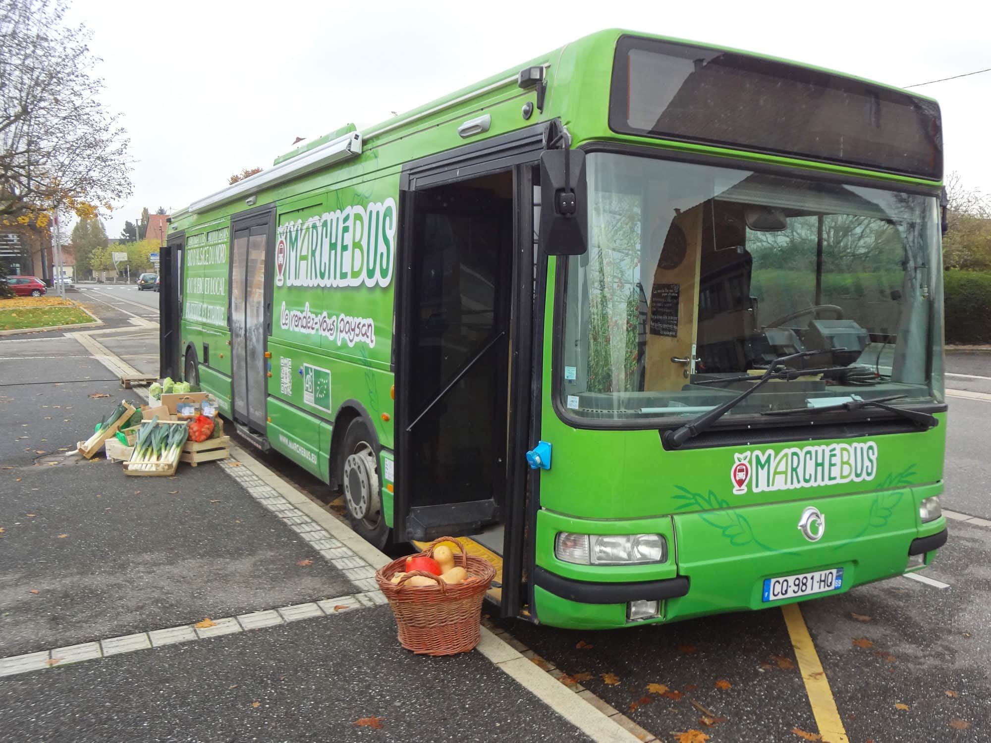 Le Marchébus fait halte dans une quinzaine de communes d'Alsace du Nord. (Photo Fabien Nouvène)