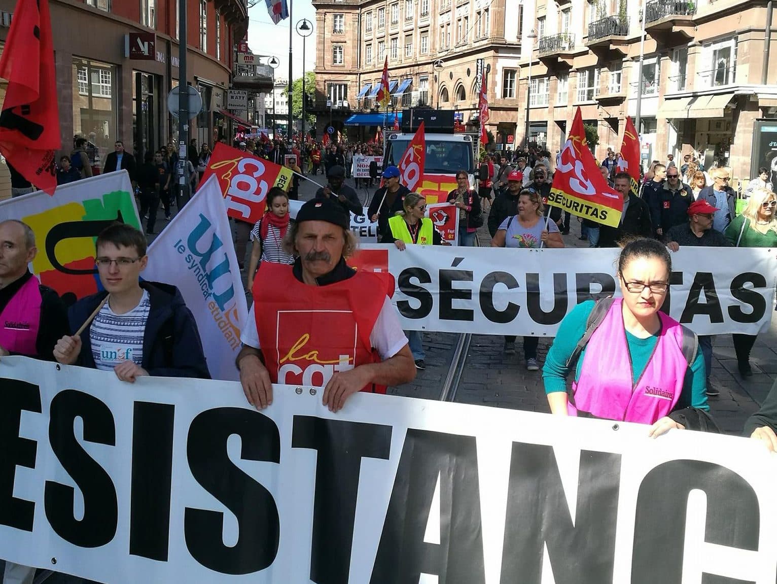 Manifestation jeudi à Strasbourg « contre la politique libérale du gouvernement »