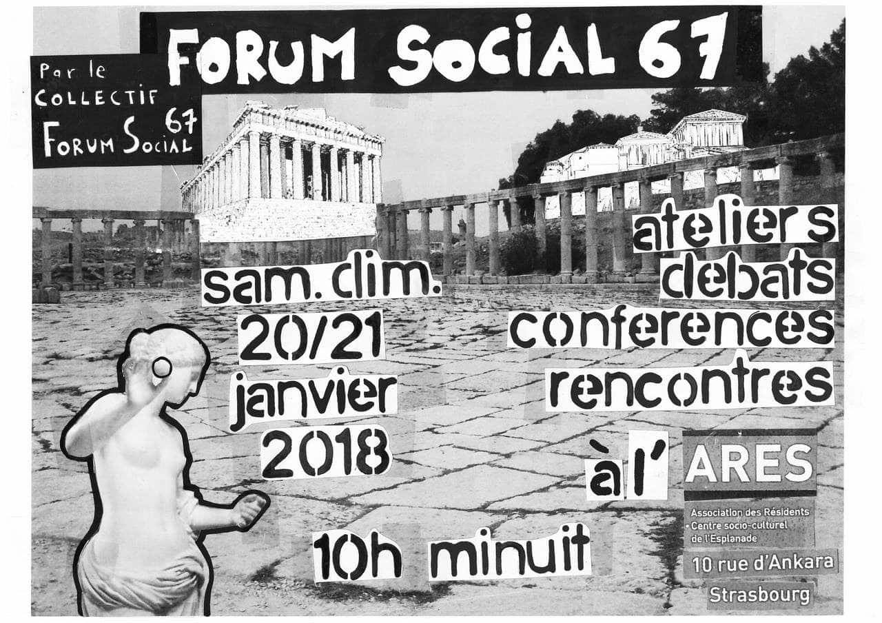 À l’Esplanade, une première édition du « Forum social du Bas-Rhin » ce week-end