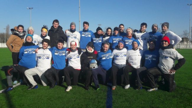 Les "Sesquidistus" s'entraînent même par températures négatives, pour mettre toutes les chances de leurs côtés pour le championnat du monde (Photo remise)